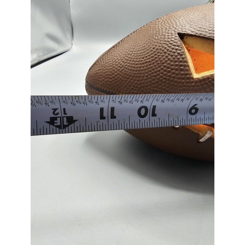 Vintage Football Jack-O-Lantern‎ Pumpkin Halloween Foam Blowmold Lighted Tested! - Picture 9 of 10